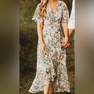 Vici wrap maxi dress